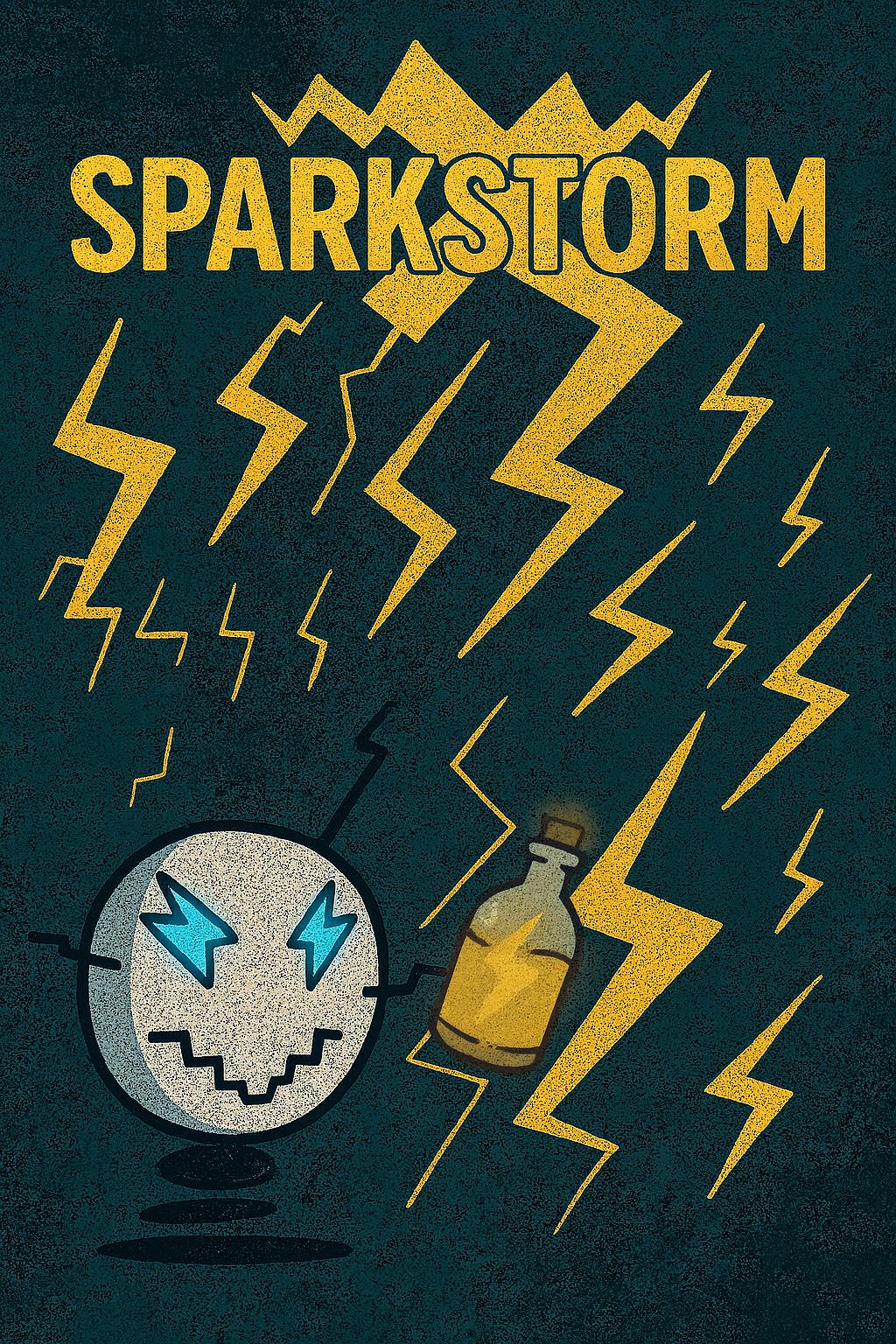 SparkStorm battlebot illustration